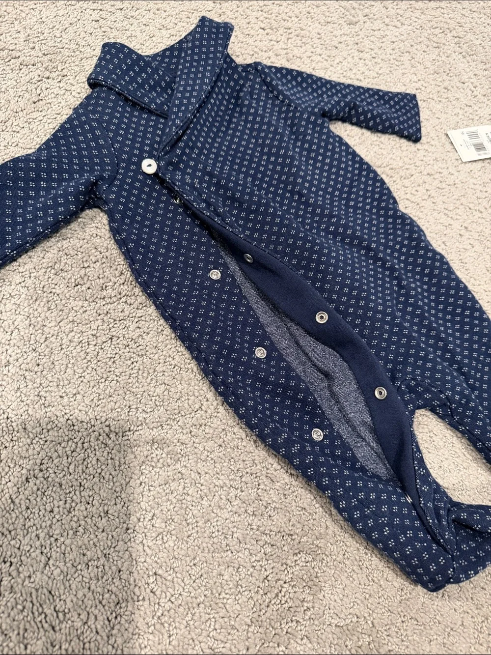 NWT! Ralph Lauren Navy Blue One-Piece - Newborn